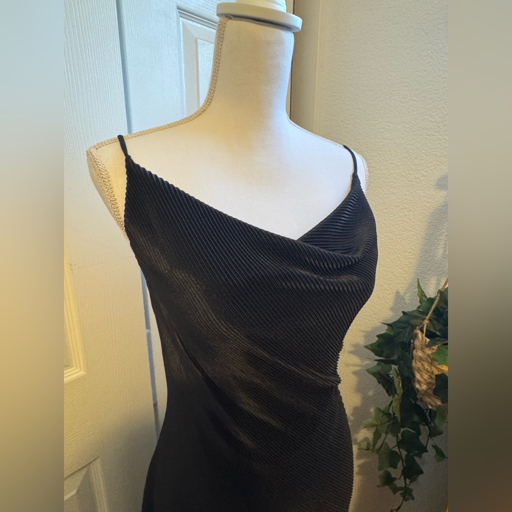 Cowl Neck Black Dress size XS
